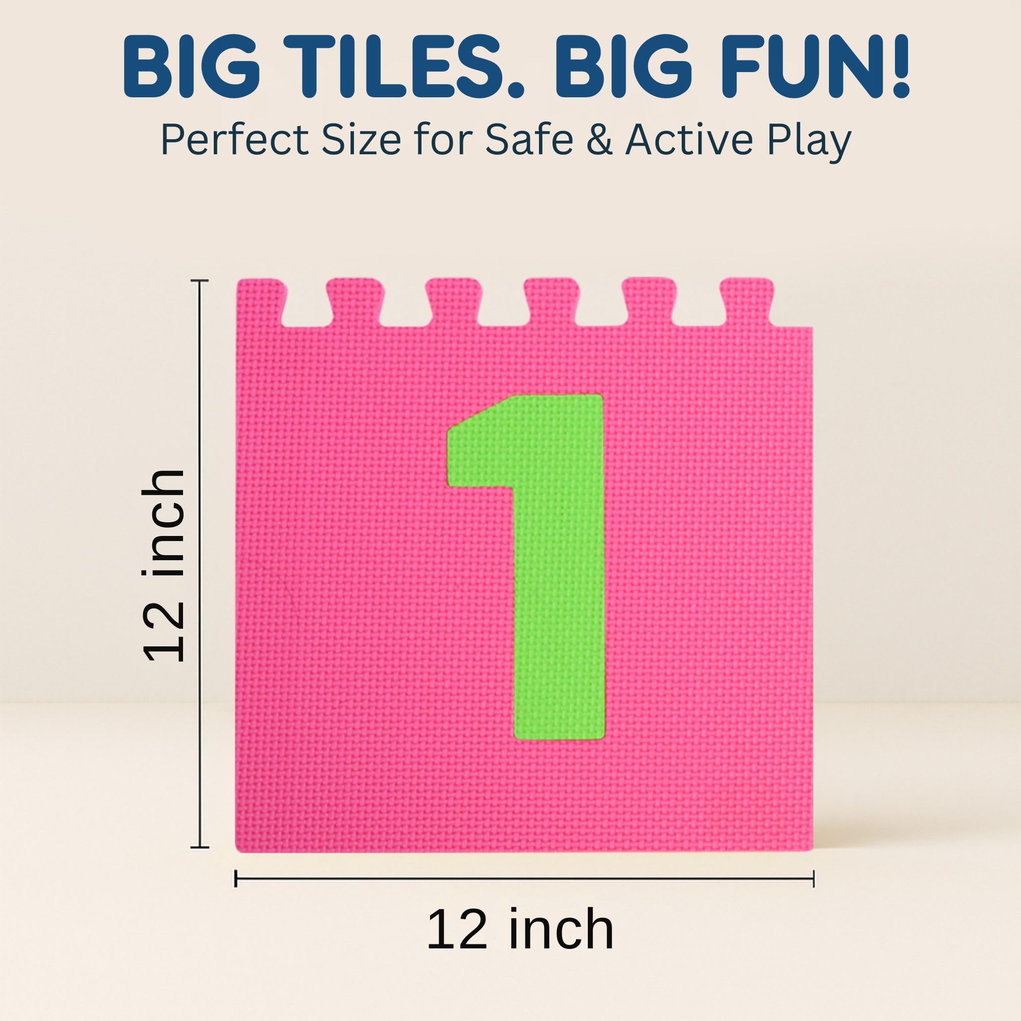 Liberty Imports Hopscotch Playmat with place markers supports guided counting turns