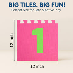 Liberty Imports Hopscotch Playmat with place markers supports guided counting turns