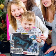 Ice Dragon measures 18 by 11 by 5 inches for a large play companion