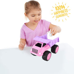 Liberty Imports gift ready packaging makes this pink dump truck a charming present