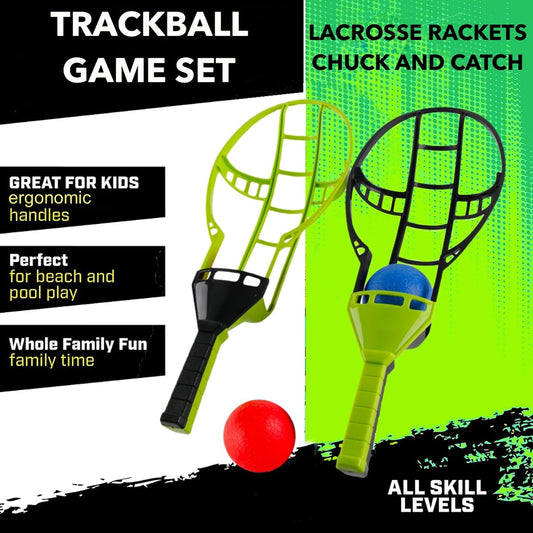 Liberty Imports jumbo rackets for easy catching and extended throwing distance
