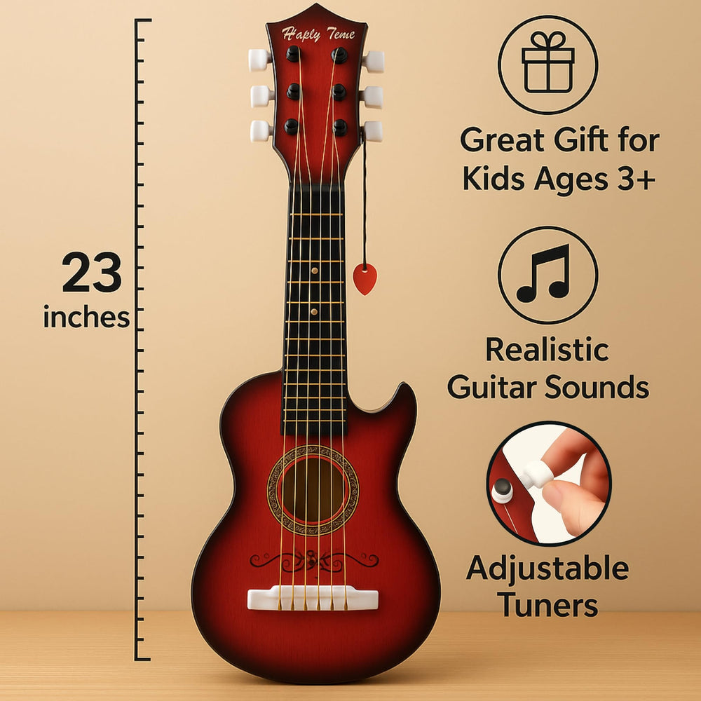 Kid-sized guitar grip for comfortable hold during practice