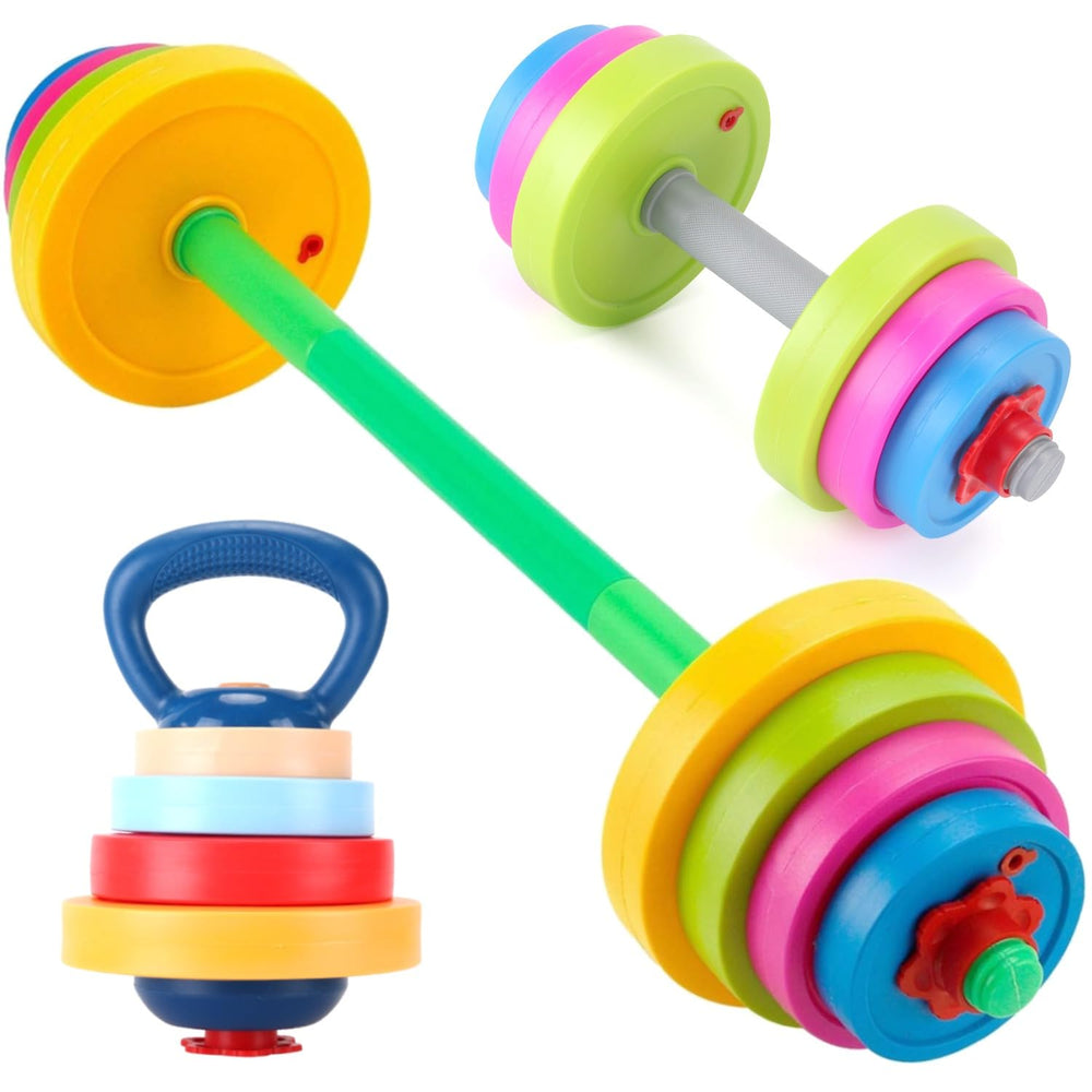 Liberty Imports kids exercise weight set dumbbell for beginner strength play