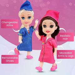 Liberty Imports Little Career baker doll outfit supports kitchen pretend play