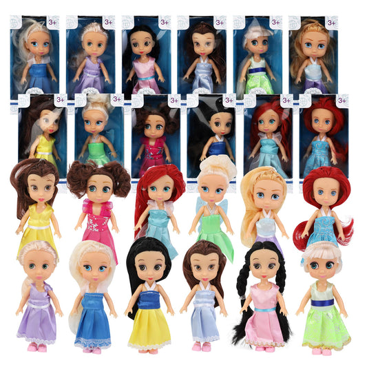 Liberty Imports Little Royal Princess dolls, 5-inch size, ideal for imaginative play and doll collections.