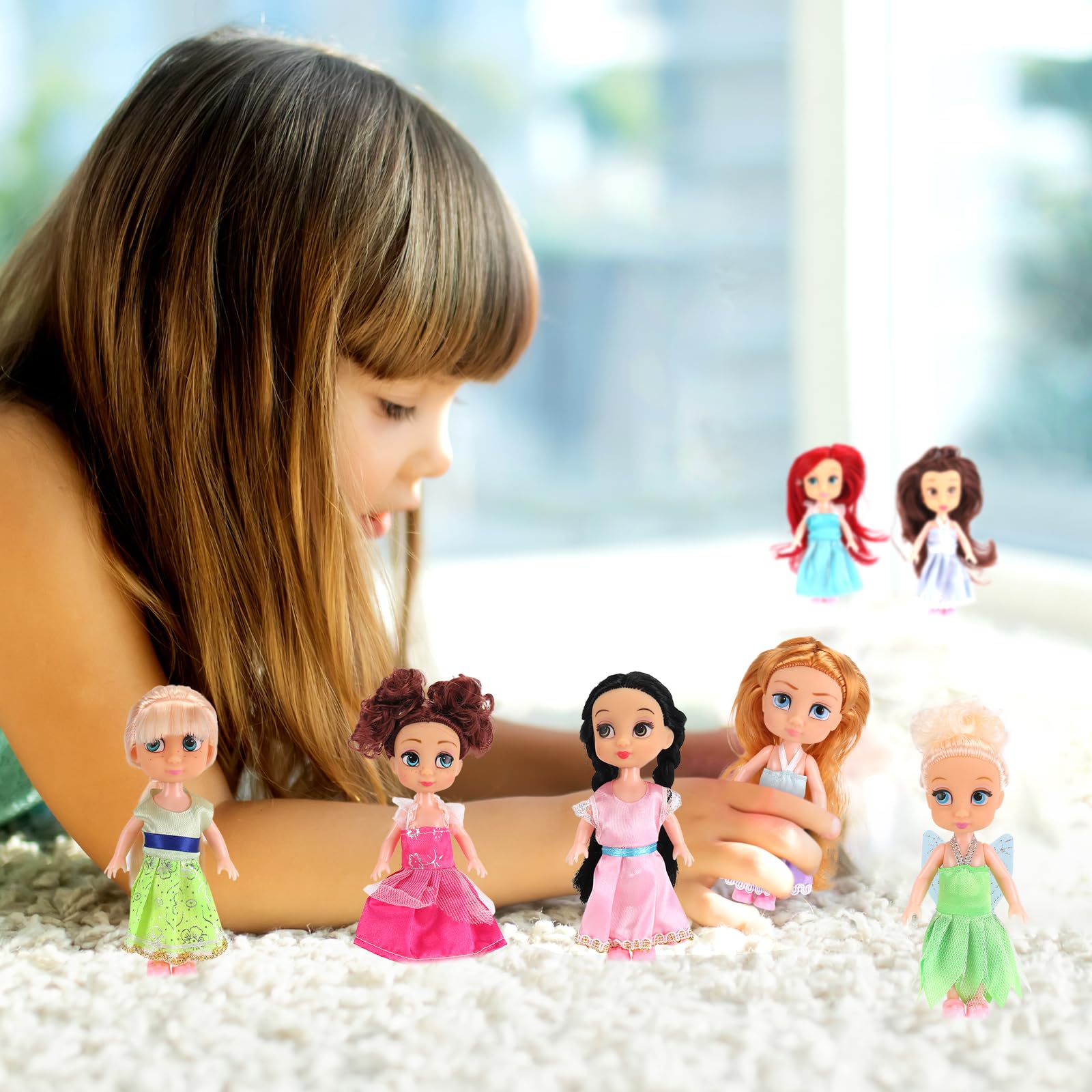 Perfect for dollhouse play and display in shelves or desks.