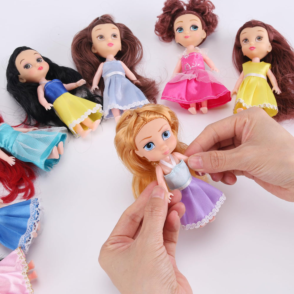 Poseable dolls support interactive pretend play and easy posing for storytelling.