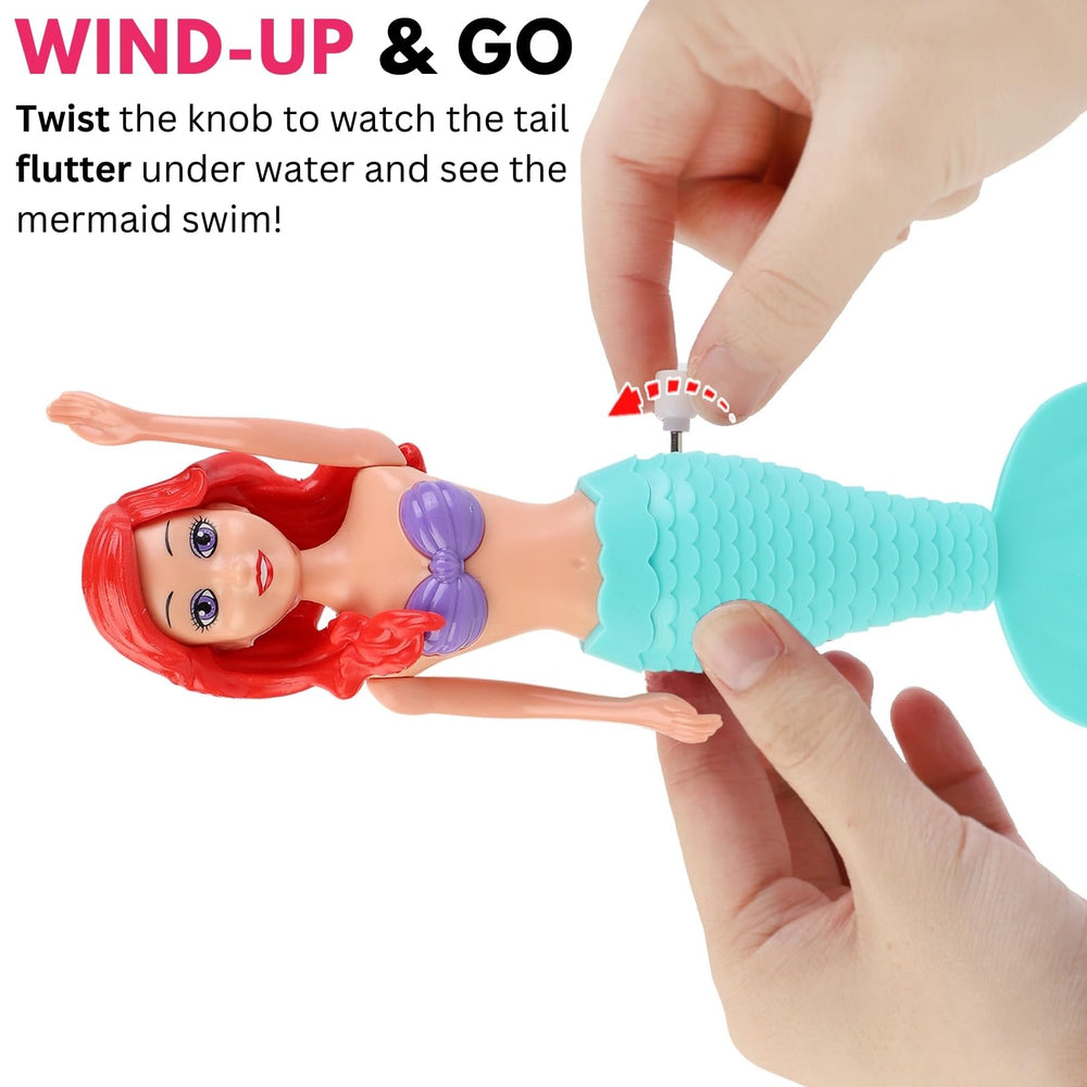 Liberty Imports mermaid seven-and-a-half-inch size for easy grip during bath time