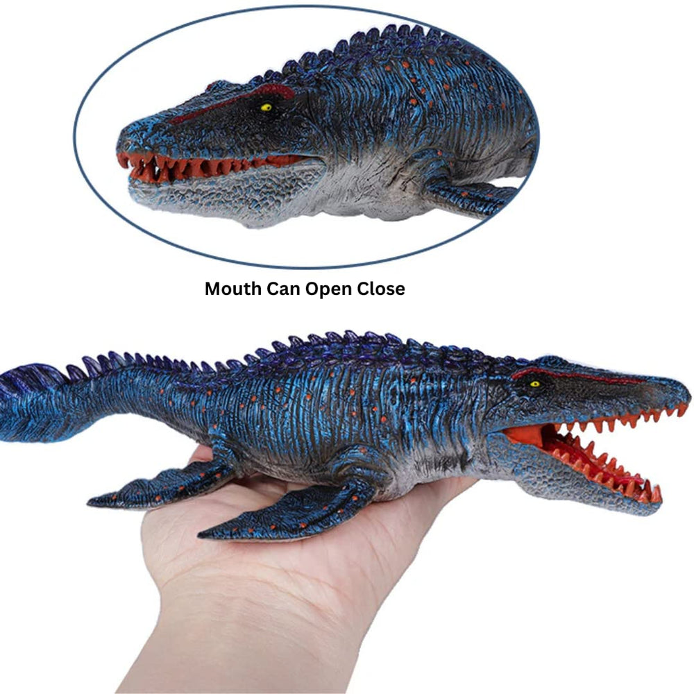 Liberty Imports Mosasaurus features detailed sculpting for realistic look.