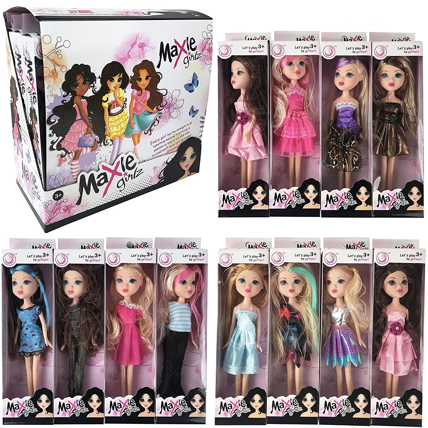 Liberty Imports multi-pack dolls ideal for playdates and celebrations.