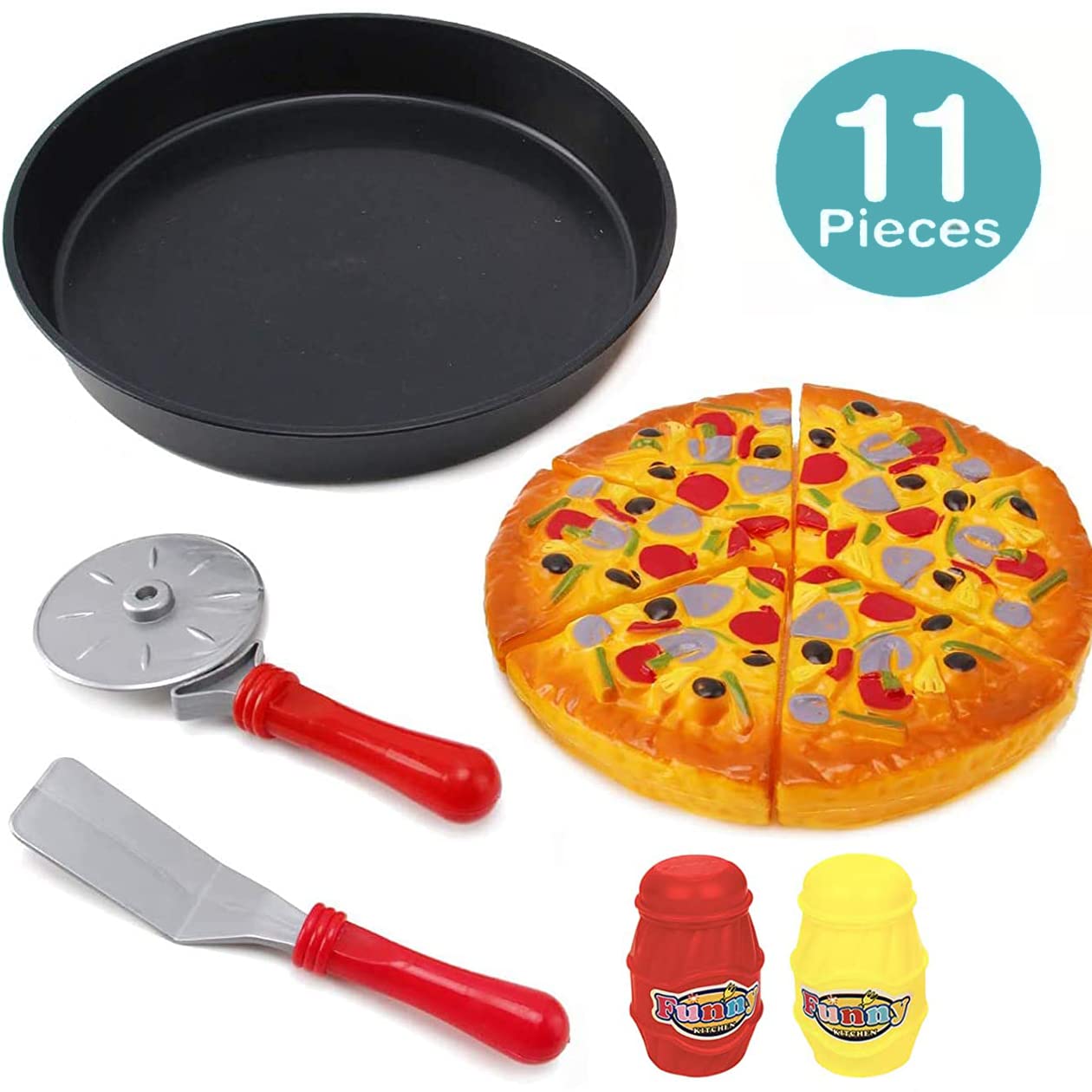 Liberty Imports mustard bottle complements toppings for cooperative play