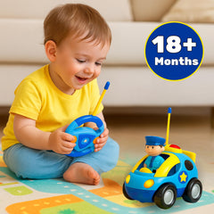 Liberty Imports My First Cartoon RC Car removable driver figures for imaginative play
