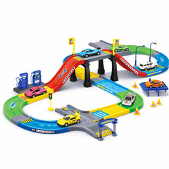 Liberty Imports My First Speed Racing Track Start Kit with six diecast cars