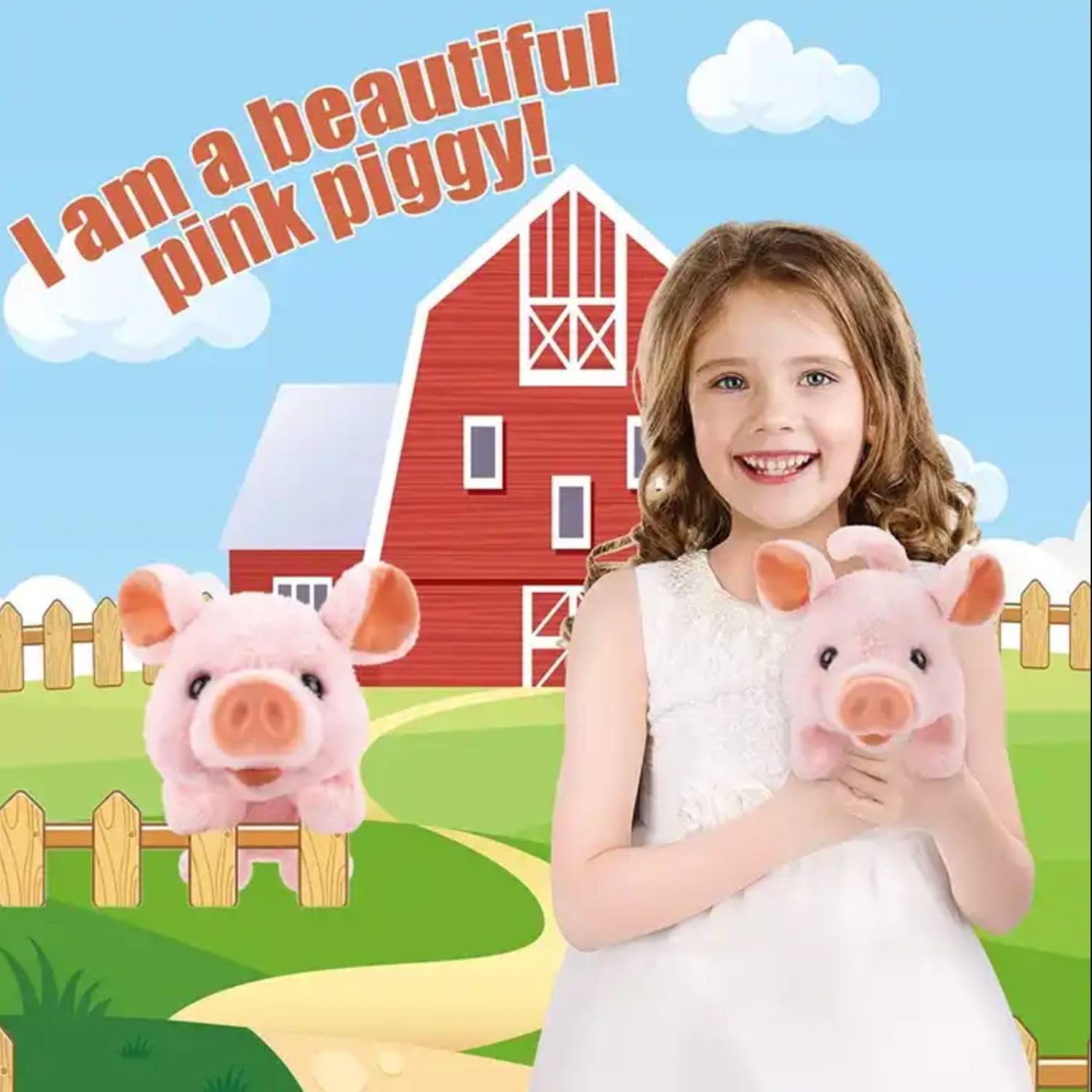 Liberty Imports My Pet Pig nose wiggle adds playful realism