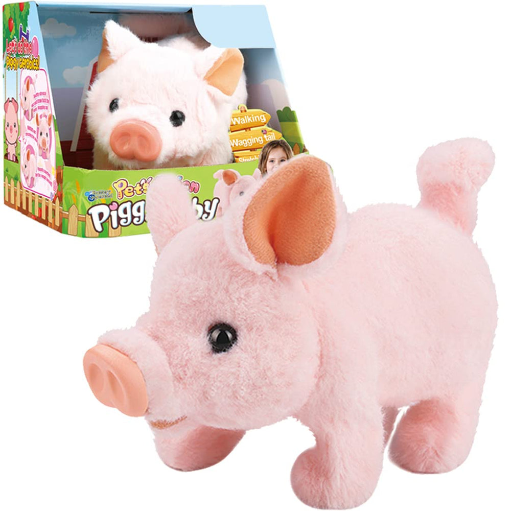 Liberty Imports My Pet Pig walks with lifelike motion for interactive play