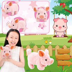 Liberty Imports My Pet Pig plush feels soft and cuddly for kids