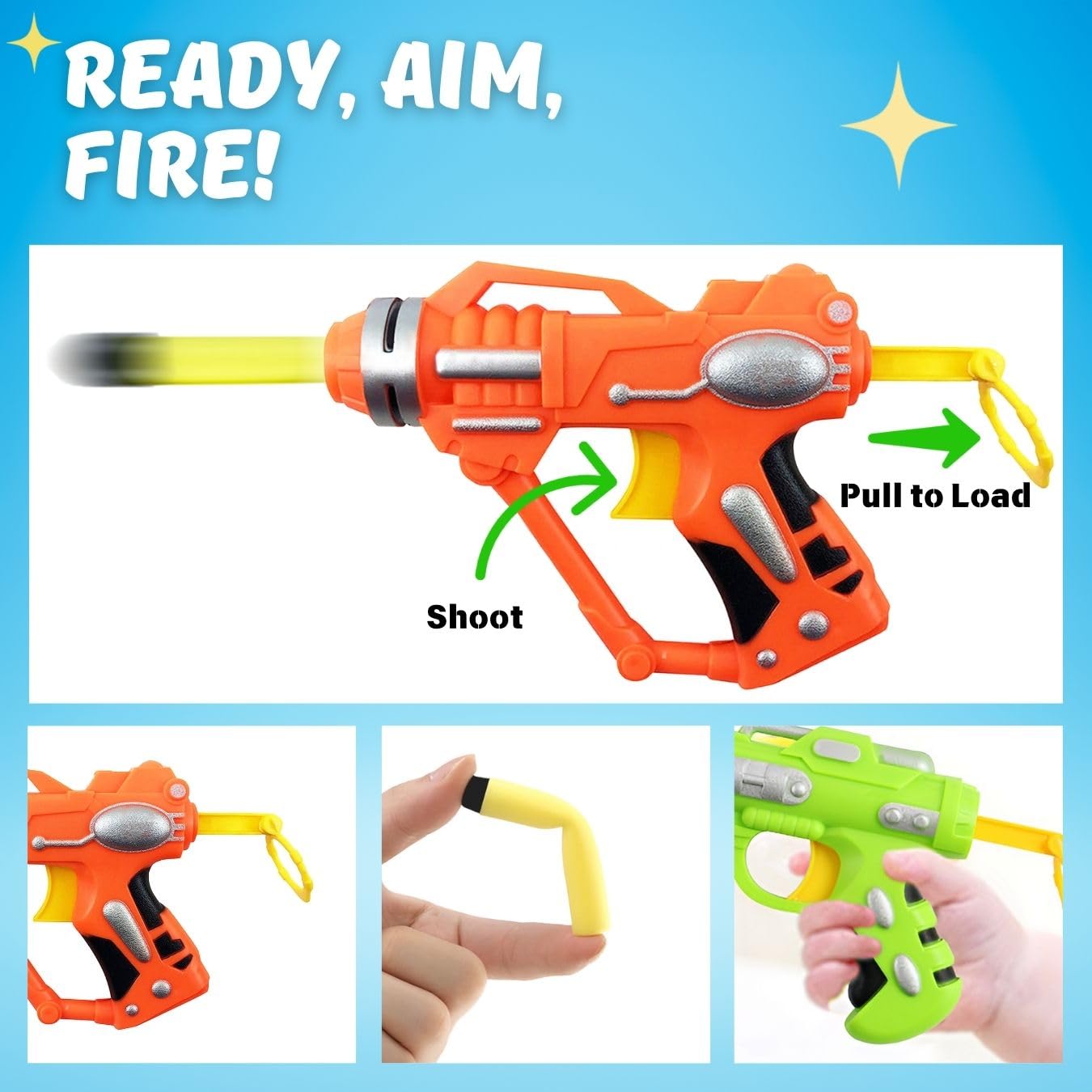 Liberty Imports Nerf-compatible mini blasters for versatile play.