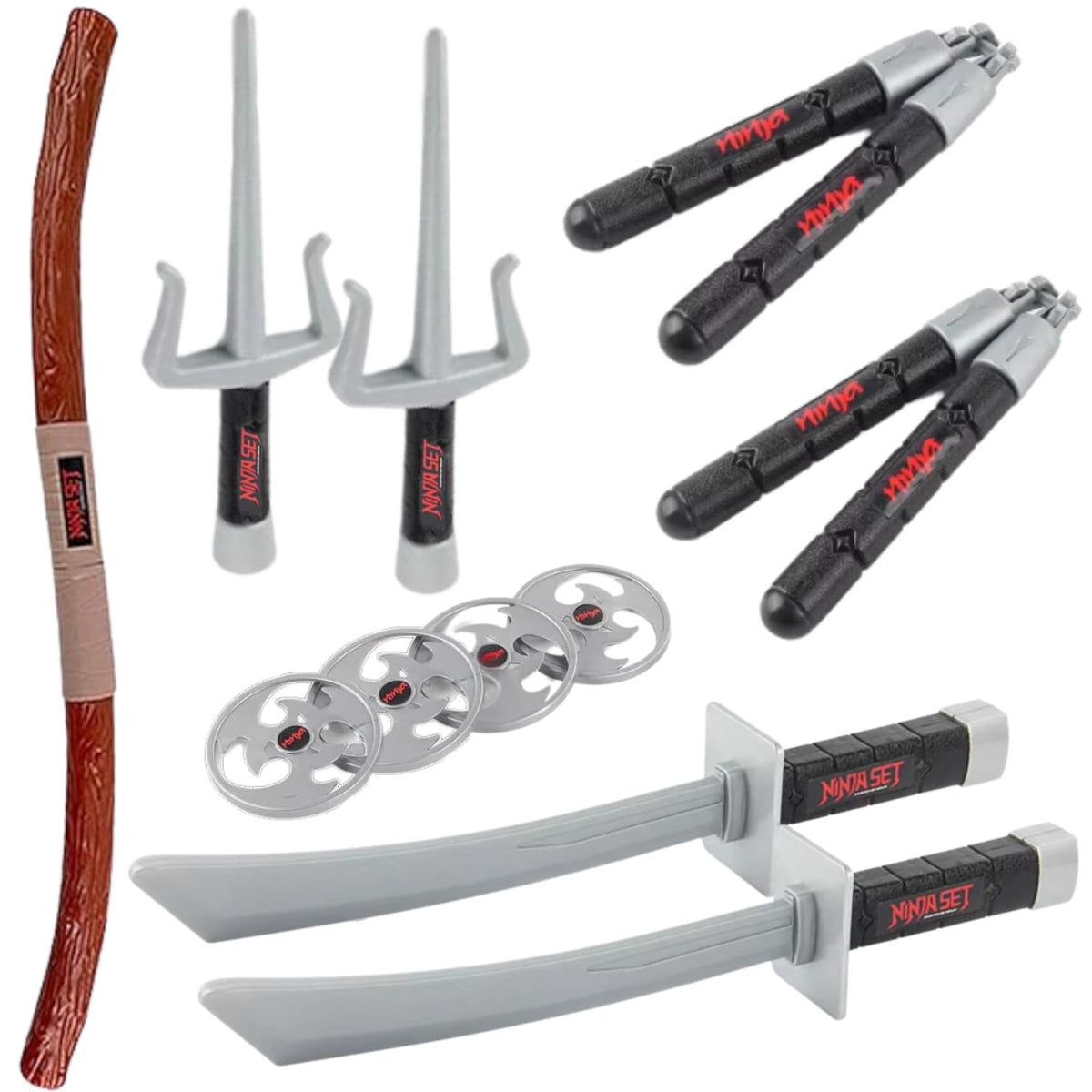 Liberty Imports Ninja Warrior toy swords for safe pretend battles and costume prep.