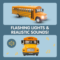 Liberty Imports bus with opening doors for interactive play sessions