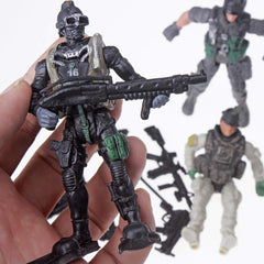 Liberty Imports packaging display shows ready-to-play soldier set.