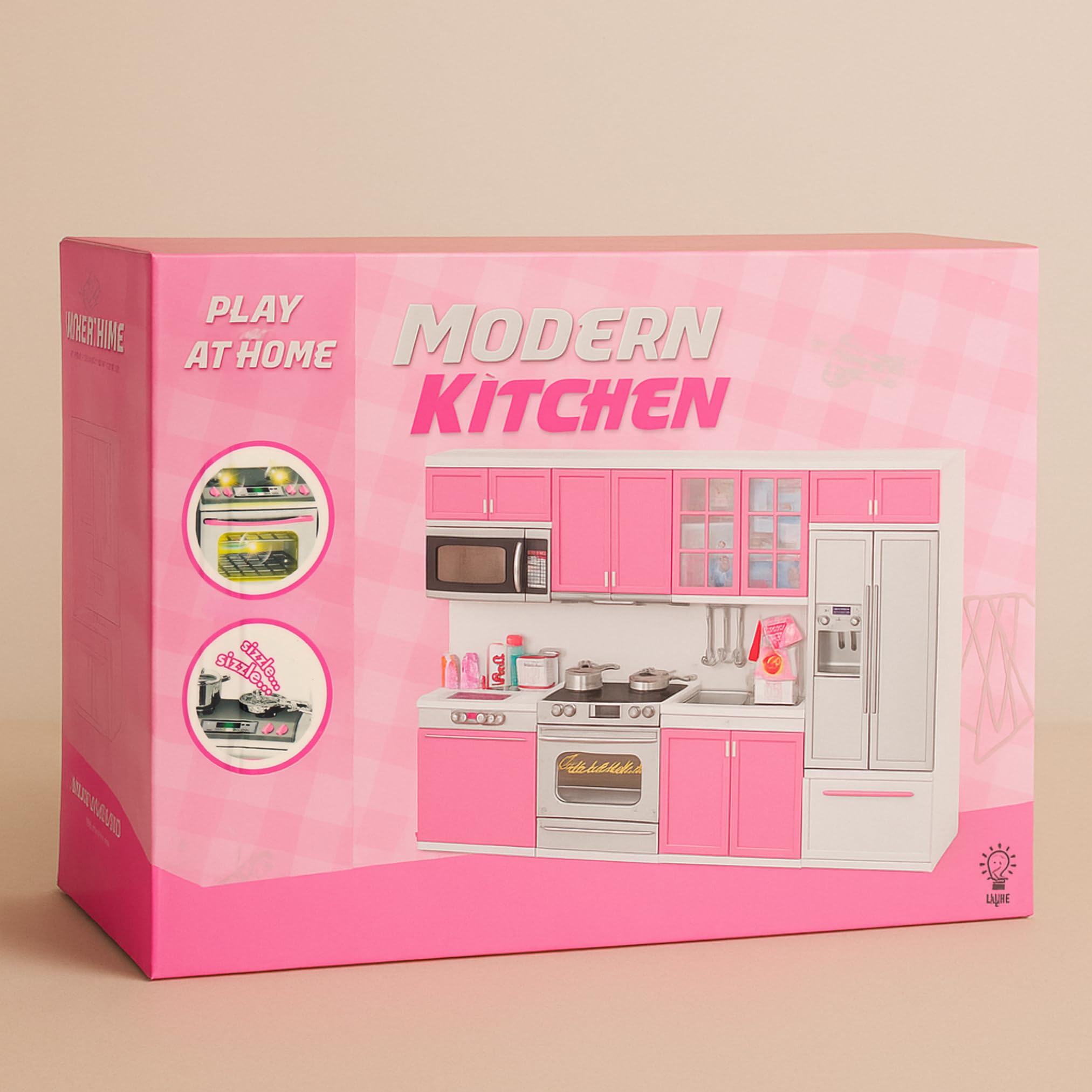 Liberty Imports pink doll kitchen play area enabling versatile imaginative setups.
