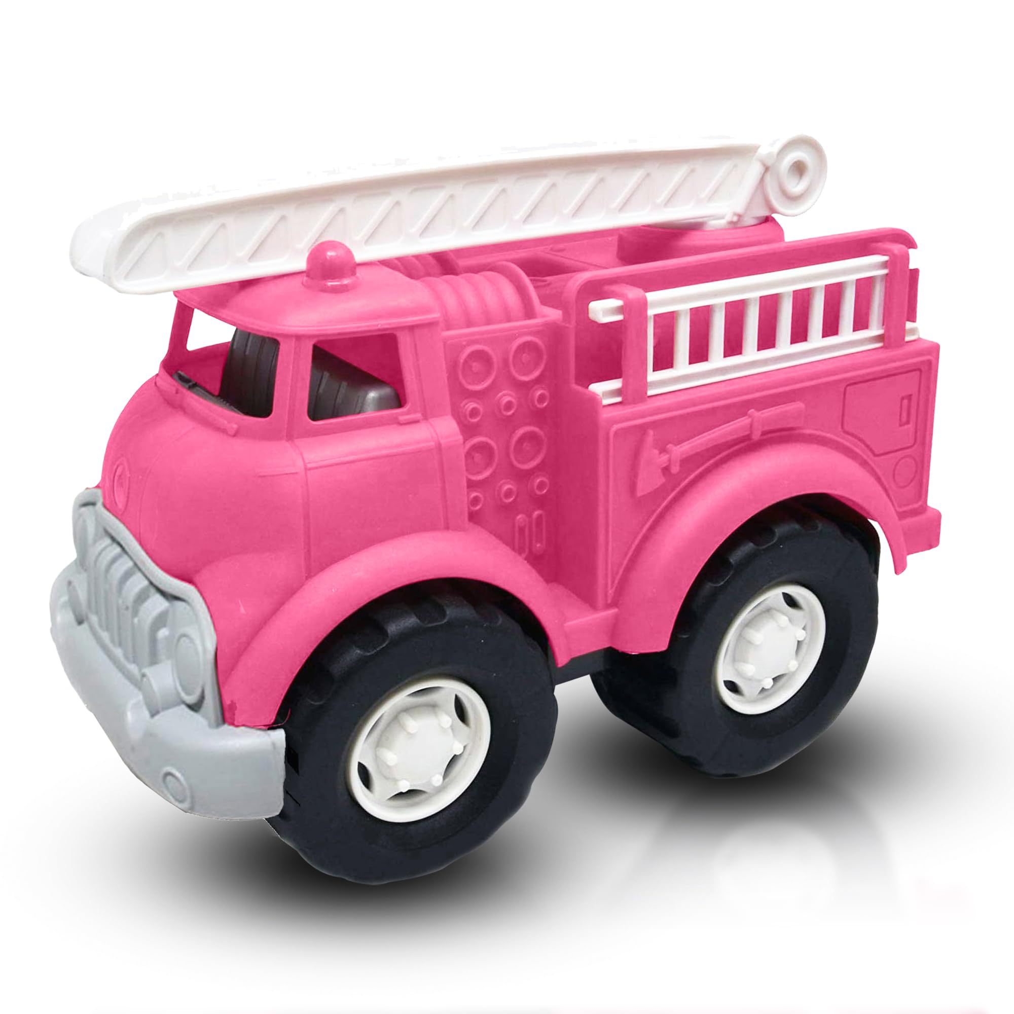 Liberty Imports pink fire truck with removable side ladders, ideal for imaginative play and motor skill development