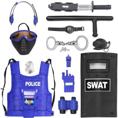 Liberty Imports police kit face mask for immersive role-play and safe costumes.