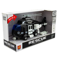 Liberty Imports toy helicopter detailed cabin for kids' rescue adventures
