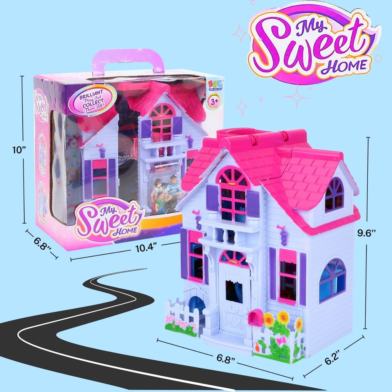 Liberty Imports portable fold-and-go design for easy travel and playdates