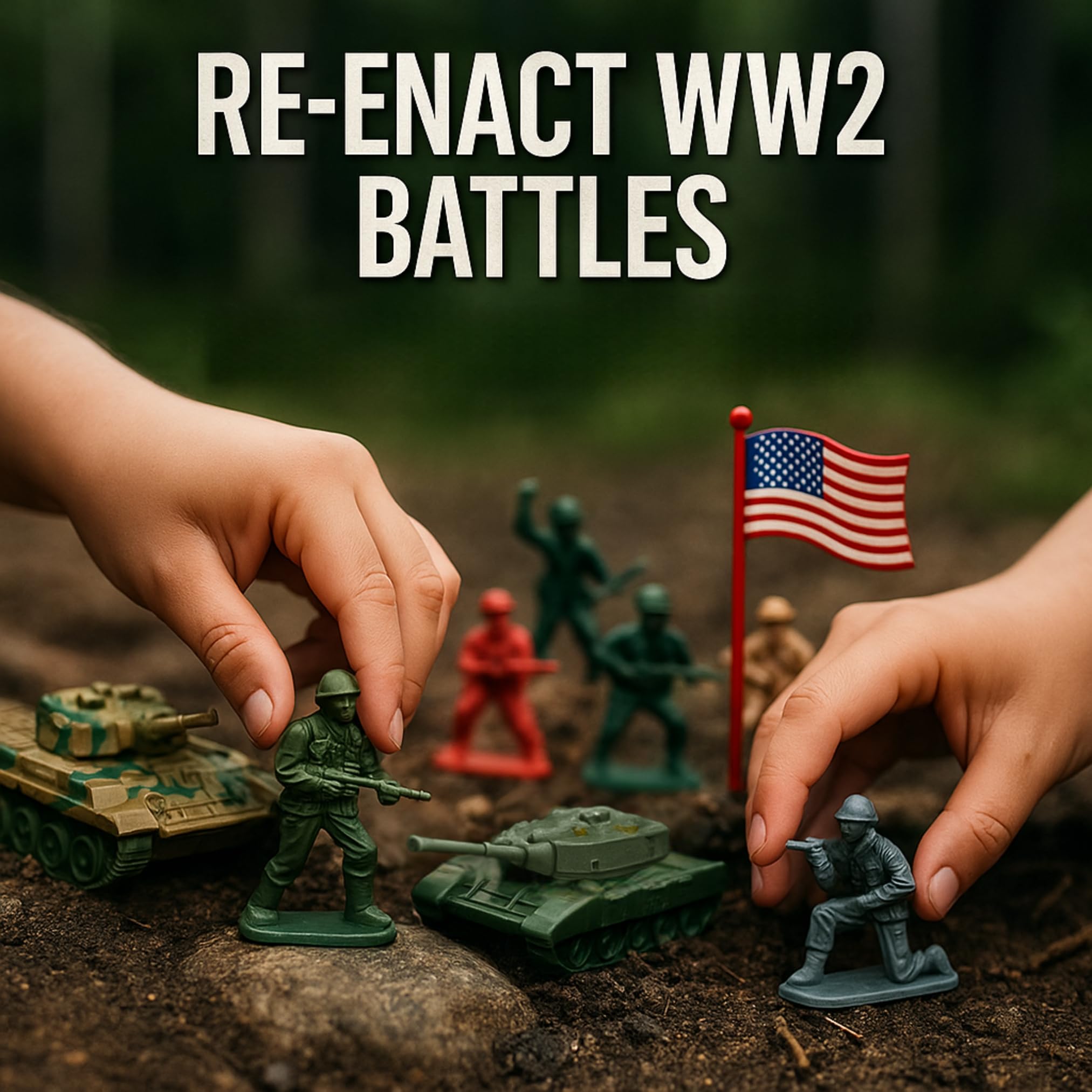 Liberty Imports portable storage bucket keeps troops and vehicles organized after play.