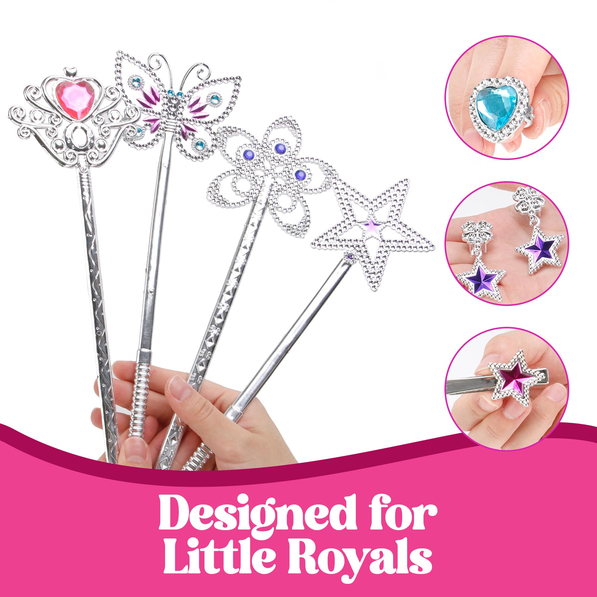 Liberty Imports princess rings shine during imaginative play
