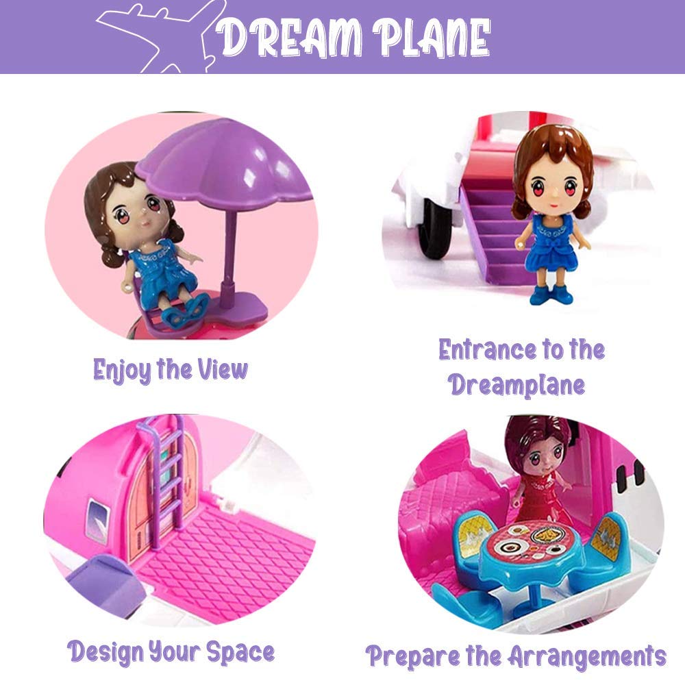 Liberty Imports private jet with 35-piece accessories for creative storytelling and fine motor practice