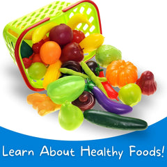 Liberty Imports pumpkins and carrots play food supports seasonal kitchen role-play.