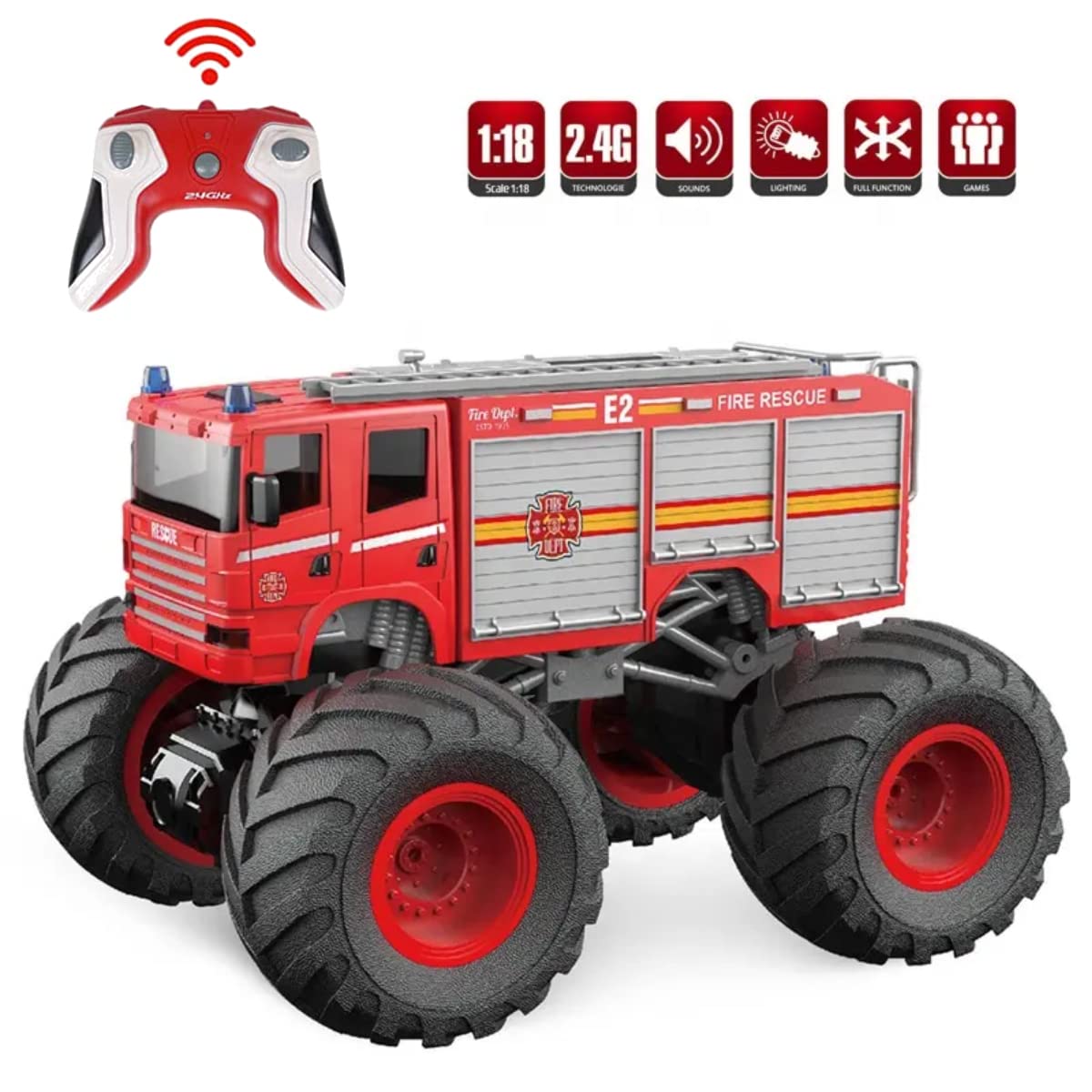 Liberty Imports RC Monster Truck sounds and horn create immersive driving experiences