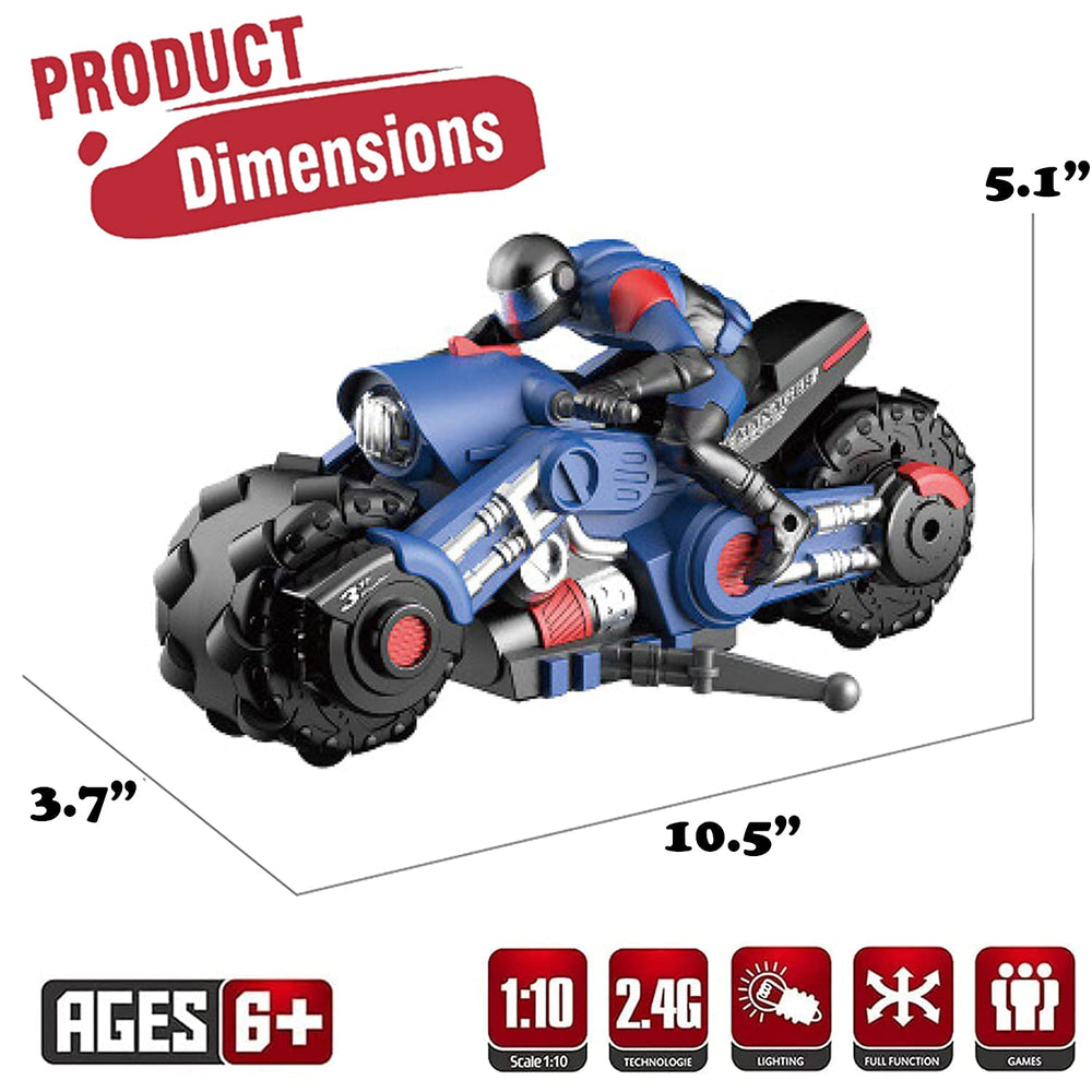 Liberty Imports RC Stunt Bike battery and USB charging cable.