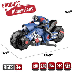 Liberty Imports RC Stunt Bike battery and USB charging cable.
