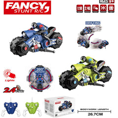 Liberty Imports RC Stunt Bike compact dimensions for easy storage.