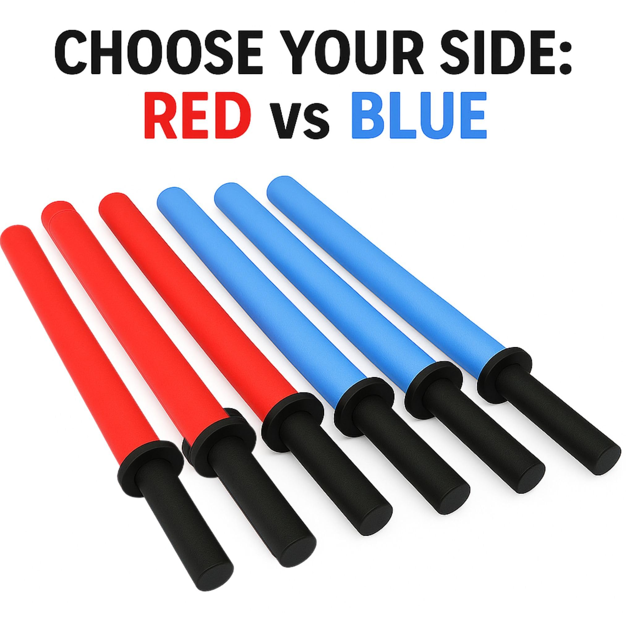 Liberty Imports red and blue 6-pack ready for team battles and group activities.