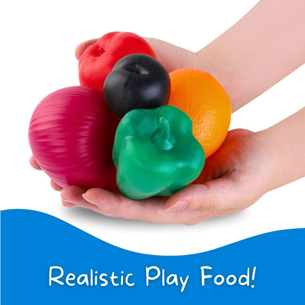 Liberty Imports strawberries and bananas play food enhances pretend snack time.