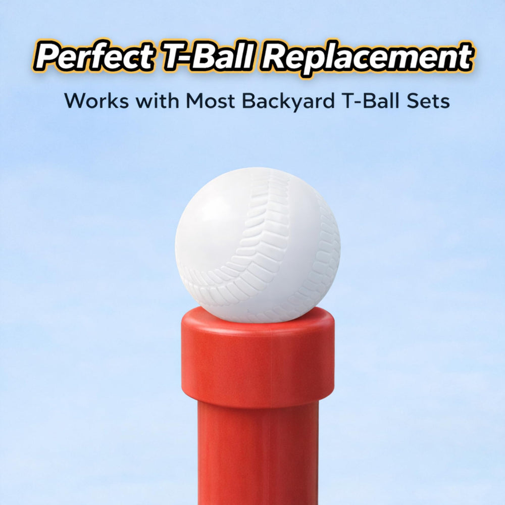 Liberty Imports 3.5-inch T-Ball close-up showing hollow safe plastic