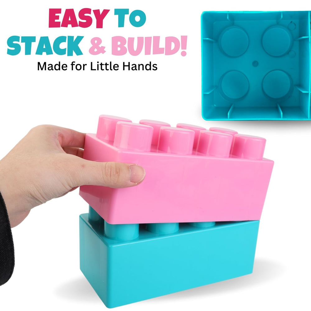 Liberty Imports toddler-friendly giant blocks in pastel colors for classroom use