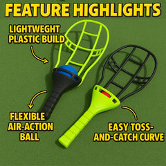 Lightweight balls for smooth rolls and tosses, from Liberty Imports Trackball Sport Chuck and Catch Ball