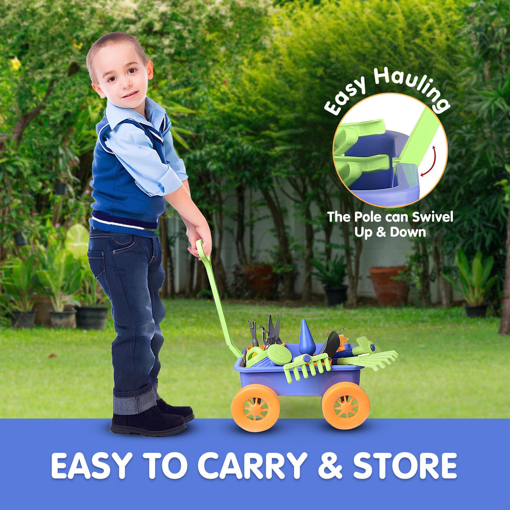 Liberty Imports water pail for kids supports pretend watering activities.