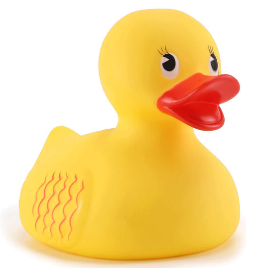 Liberty Imports 10-inch jumbo yellow rubber duck bath toy for imaginative play