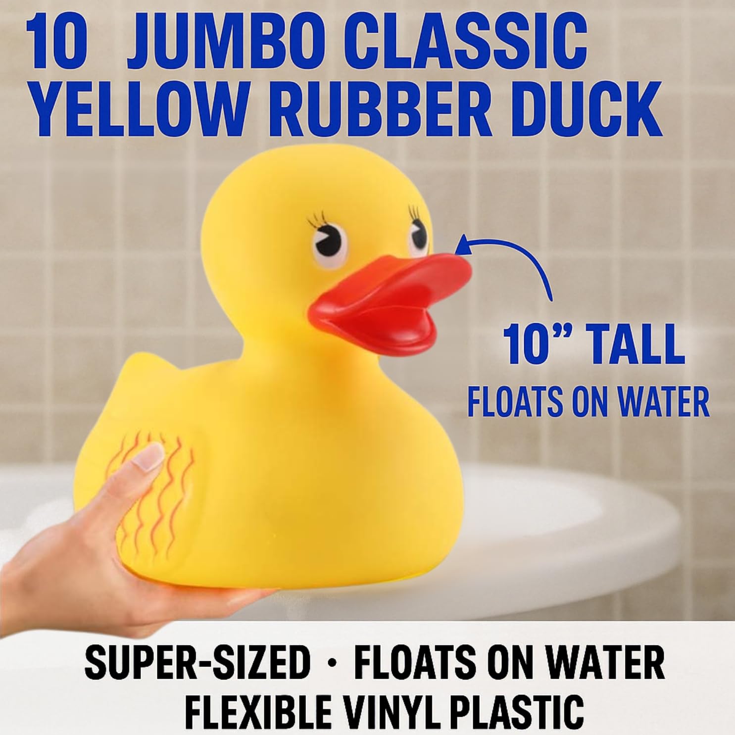 Kids playing with the bath time duck during pretend play