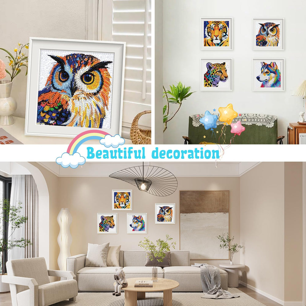 Libfx Diamond Art Kit for Kids dog design supports creative expression and color recognition