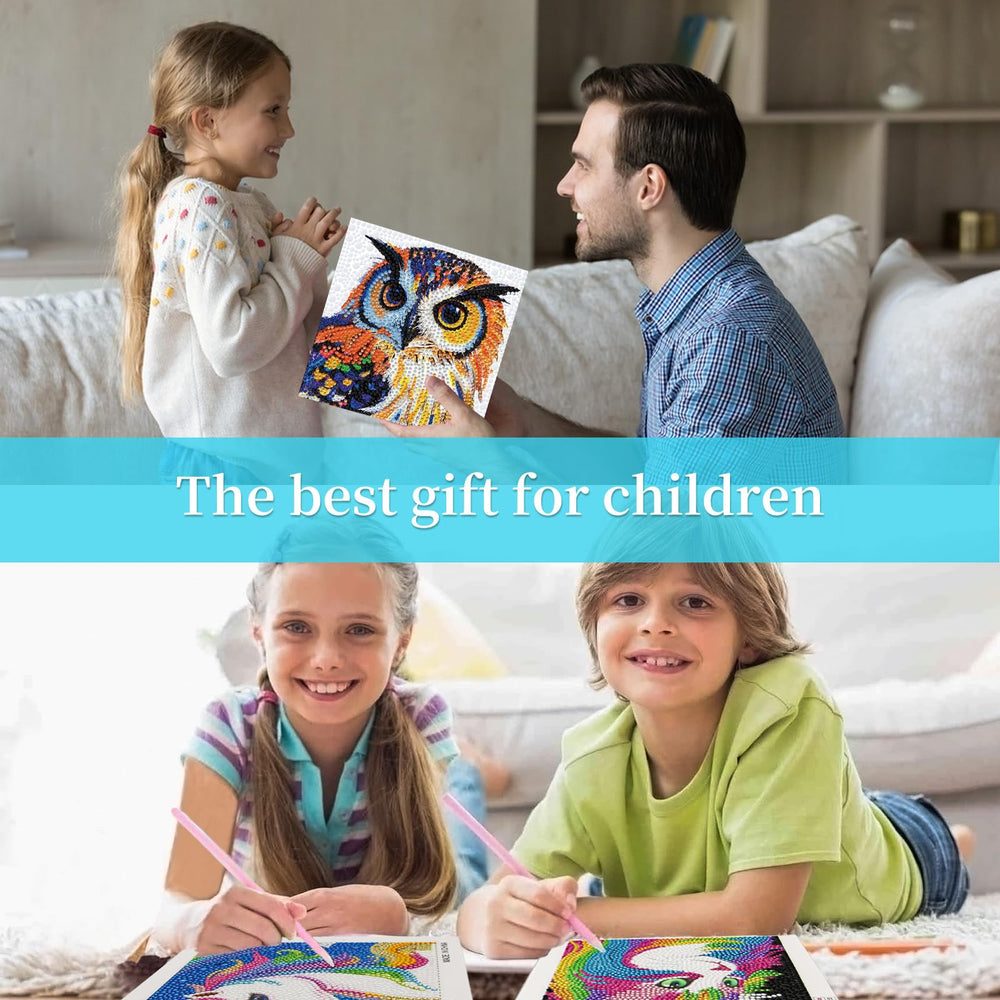 Libfx Diamond Art Kit for Kids front cover shows boxed set ready for creative play