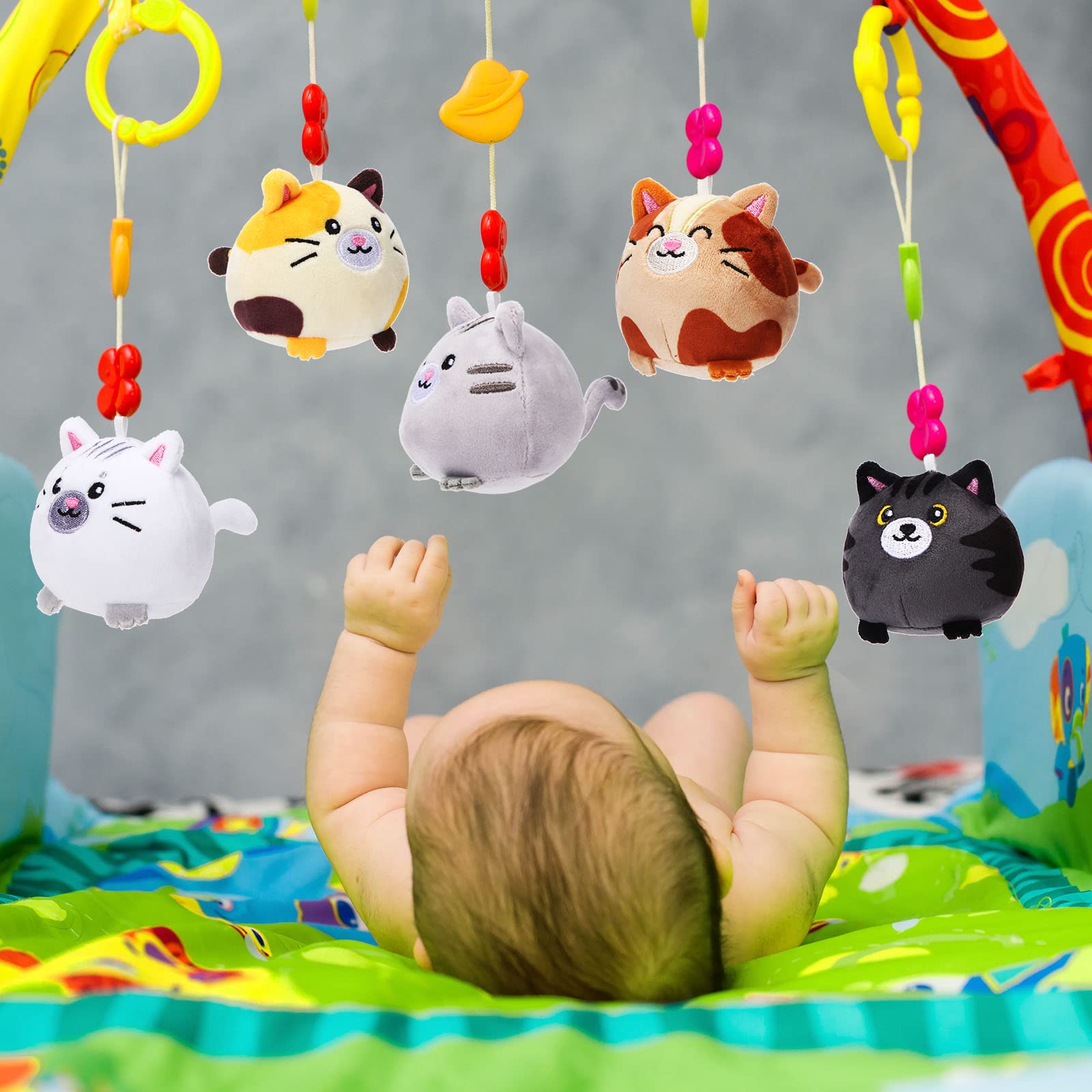 Libima varied colors mini cats create playful decor and party vibes.