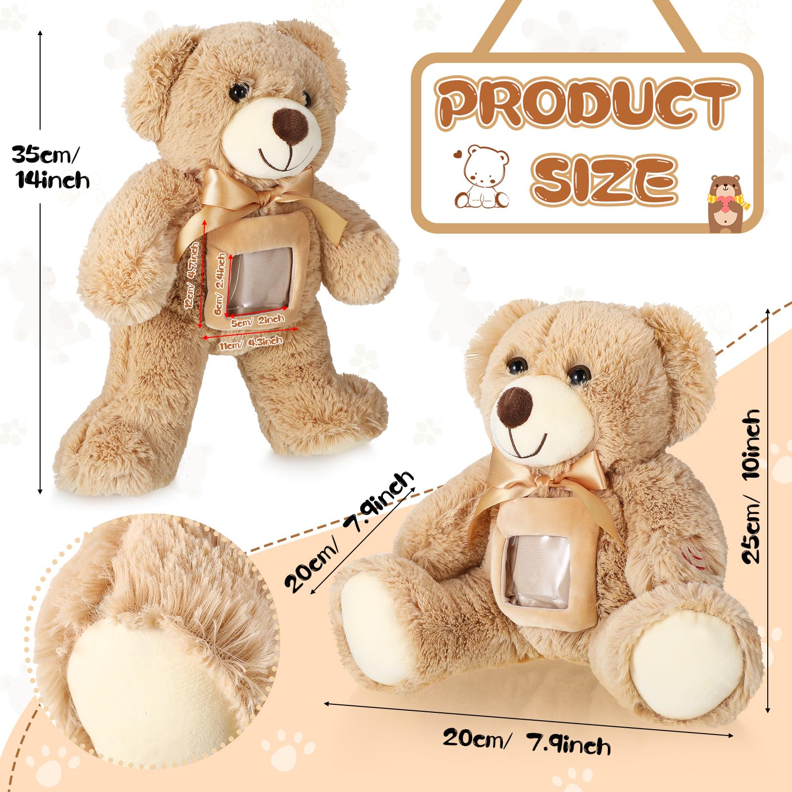 Libima Bear with Voice Recorder highlights the built-in message for heartfelt memories.