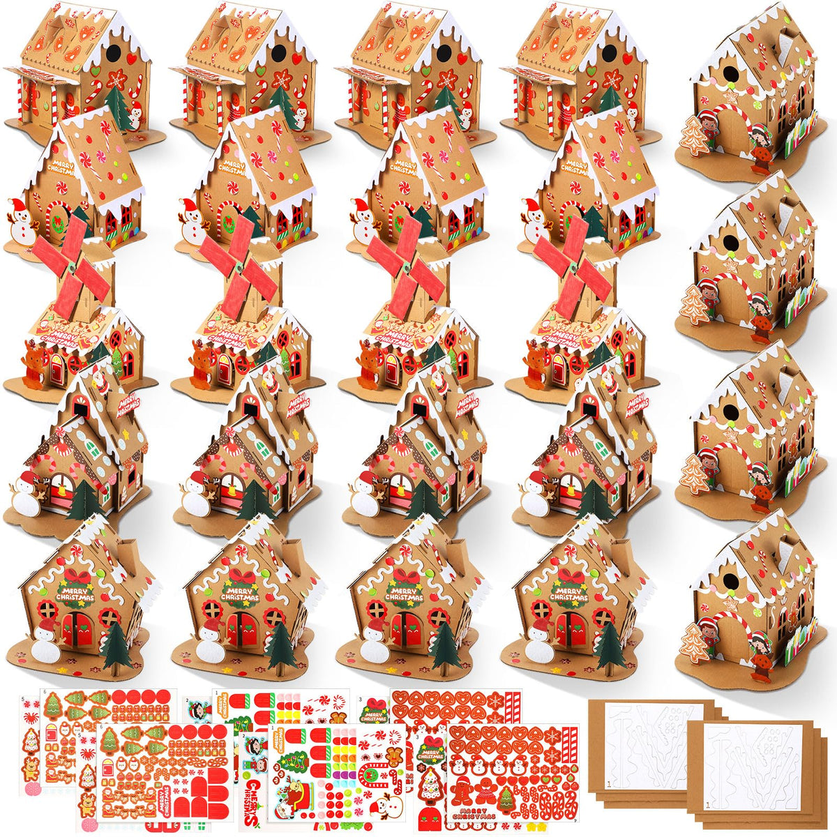Libima gingerbread house kit style-a for kids crafts and festive decor